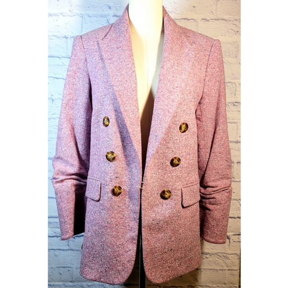 Veronica Beard Beacon Dickey Blazer Jacket In Orchid Purple Wool Blend Size 10 - Picture 2 of 16